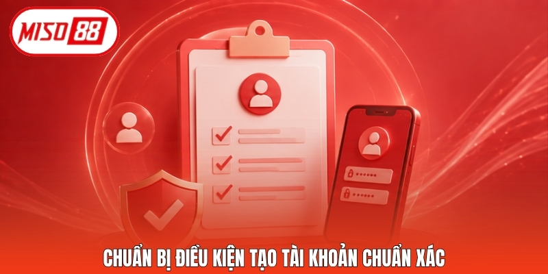 Chuẩn bị điều kiện tạo tài khoản chuẩn xác
